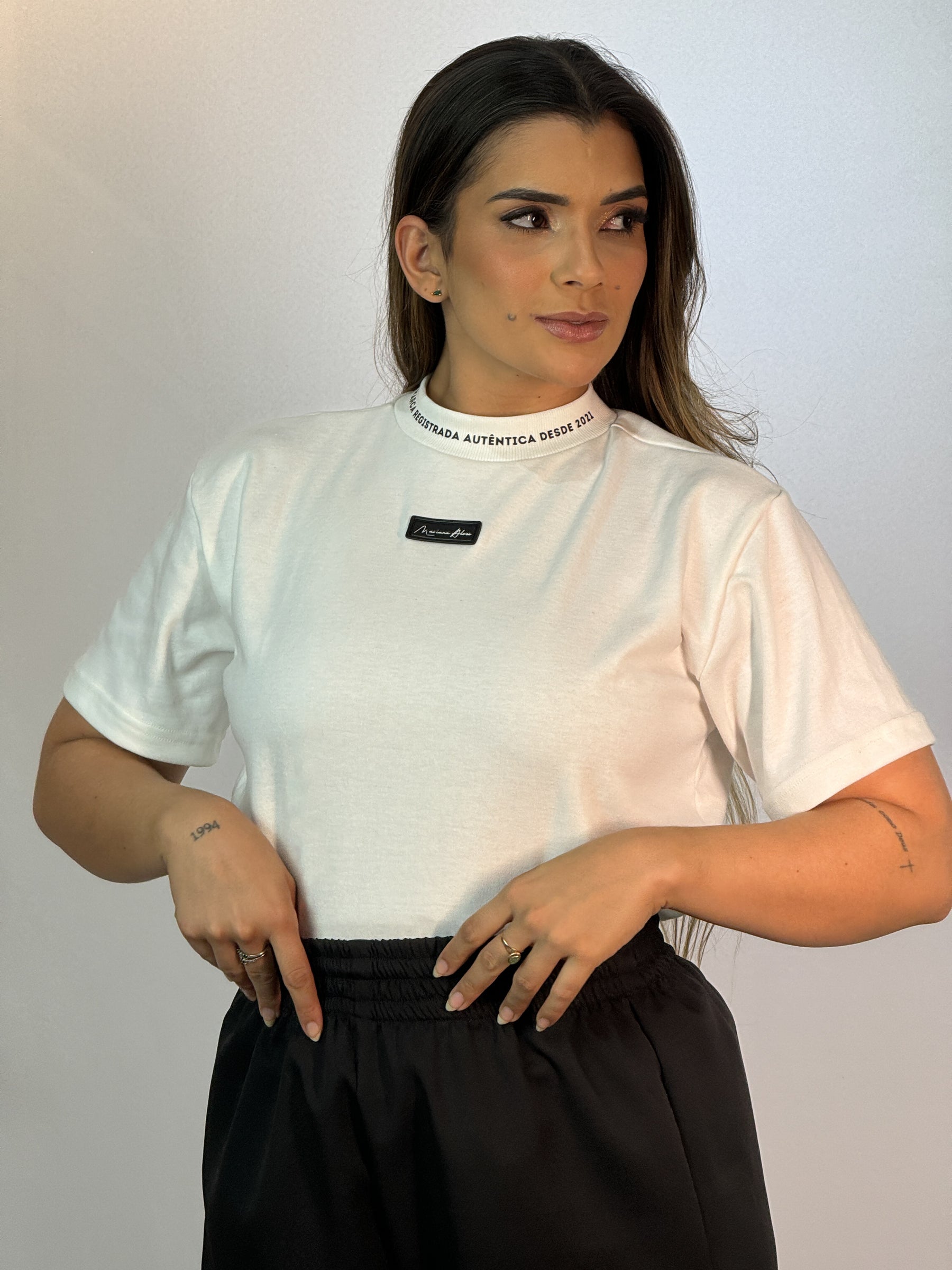 Blusa Over Basic Premium Off White